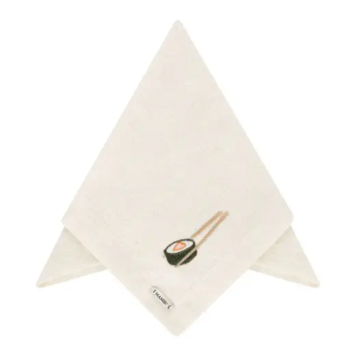 [1830010013] SERVILLETA BORDADA SUSHI 40X40CM,005344,MAMEG, 005344