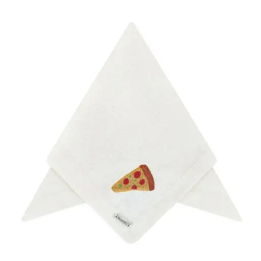 [1830010017] SERVILLETA BORDADA PIZZA 40X40CM,006237,MAMEG, 006237