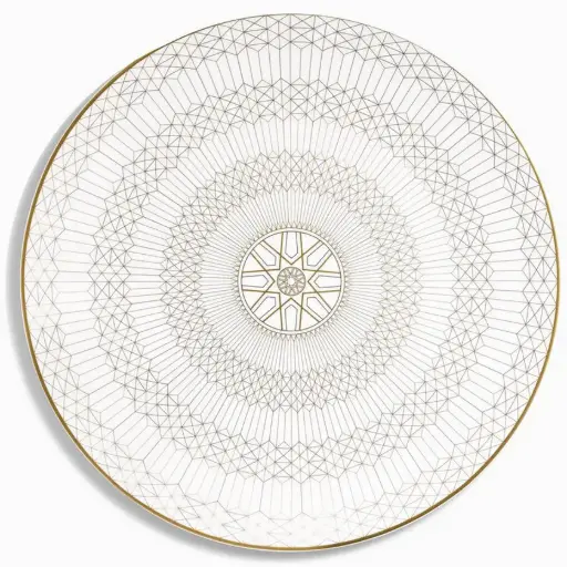 [1130010028] ARCADIA PLATO BASE GOLD&PLATINUM 31CM, 2817043, BACCARAT, 2817043