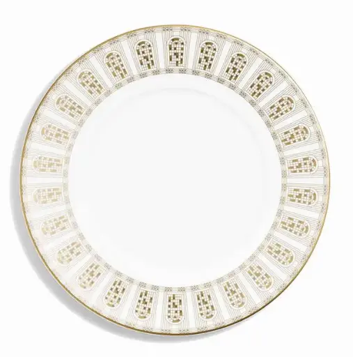 [1130010029] ARCADIA PLATO POSTRE GOLD&PLATINUM 21CM, SETX2, 2817041, BACCARAT