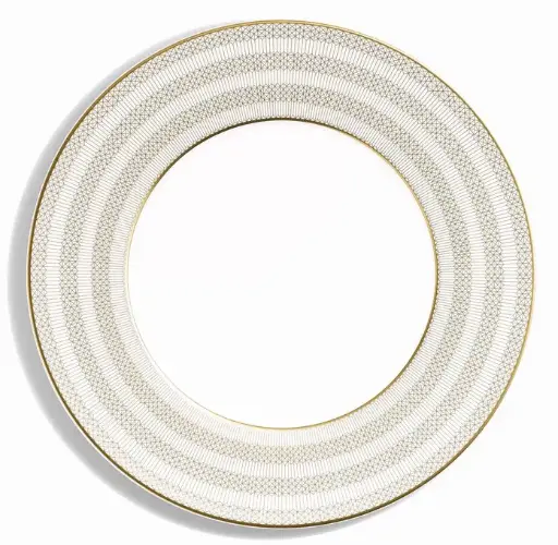 [1130010030] ARCADIA PLATO MESA GOLD&PLATINUM 27CM, SETX2, 2817042, BACCARAT, 2817042