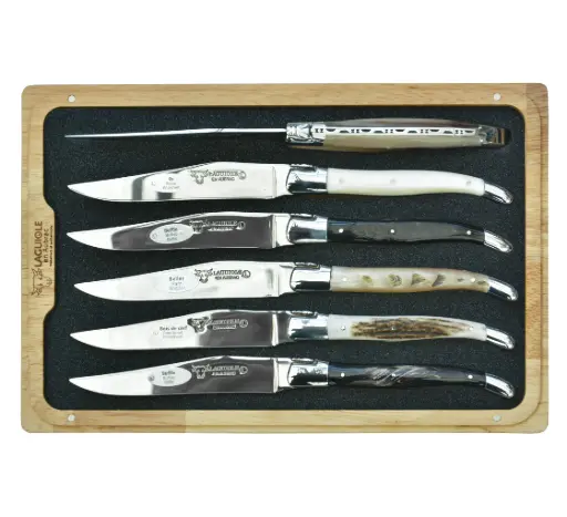 [1350010016] BOS TAURUS SET X6 UTENSILIOS, 62C99CKI, LAGUIOLE, 62C99CKI