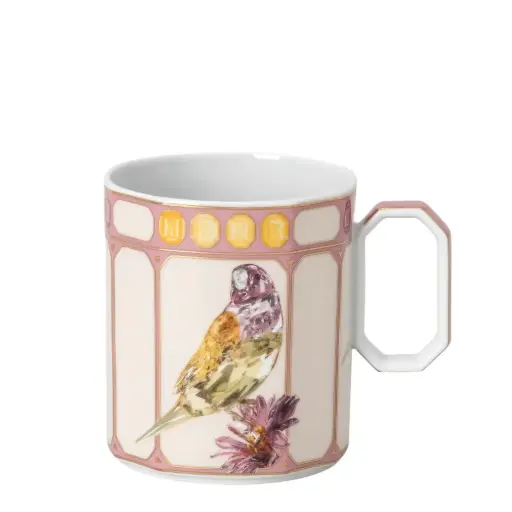 [1010240074] IDYLLIA FINCH - TAZA C/ ASA PINK, 15505, SWAROVSKI, 10570-426405-15505