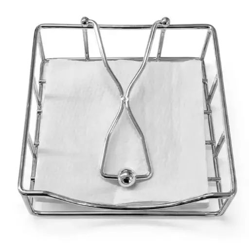 [1870010006] ATLAS - SERVILLETERO PLATEADO 19*19CM , 2518, EDZARD, 2518